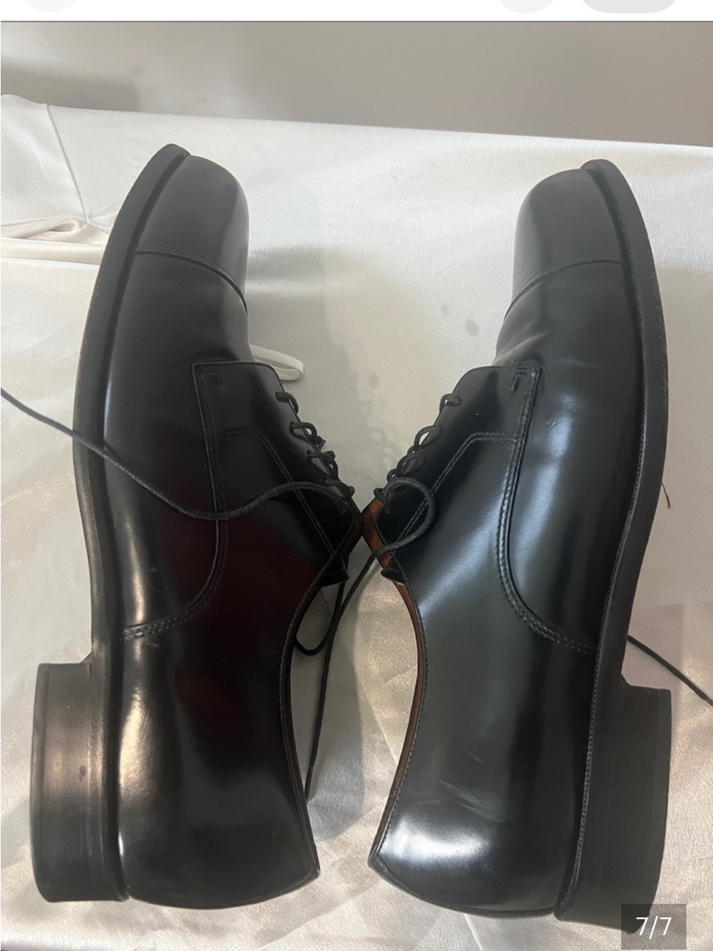 Bostonian leather Classic Black Cap-Toe Oxford Dress Shoes